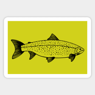 Landlocked Salmon - Ouananiche Salmon - fish design Magnet